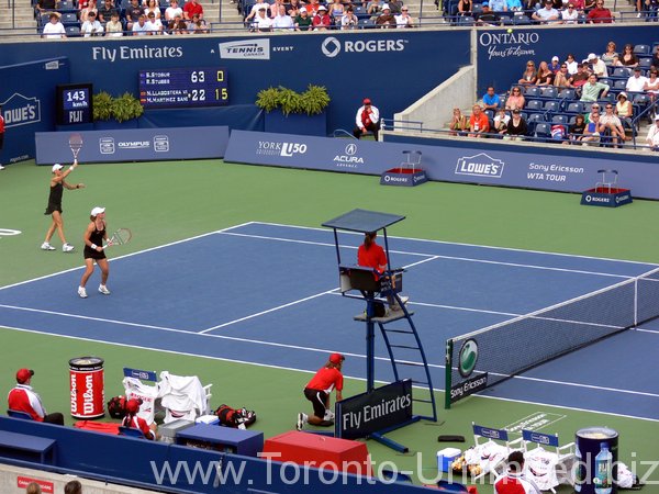 Stosur and Stubbs on the Centre Court.