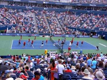 Rogers Cup 2010 Finals - Drying Court after the rain delay