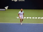 Andre Agassi on Centre Court in Toronto.