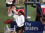 Serena Williams celebrating