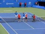 Bob and Mike Bryan won the final double match with Granollers and Lopez, August 12, 2012 Rogers Cup.
