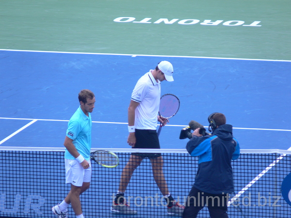 Richard Gasquet is the winner over John Isner (USA) August 11, 2012 Rogers Cup.