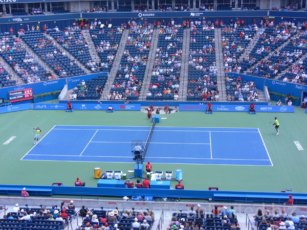 Radek Stepanek on Centre Court Rogers Cup 2012.