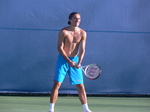 Shirtless Alexandr Dolgopolov Ukraine in practice August 6, 2012 Rogers Cup.