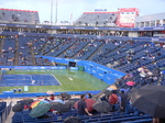 Many spectators stayed with their raingear. August 11, 2012 Rogers Cup.
