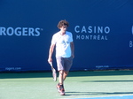 Frank Dancevic Canada in practice August 6, 2012 Rogers Cup.