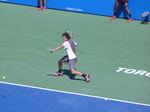 Nice running forehand of Frank Dancevic against Mikhail Kukushkin, August 7, 2012 Rogers Cup.