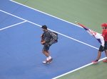 Janko Tipsarevic is walking up the Central Court, semifinal match, August 11, 2012 Rogers Cup.