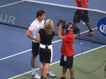 Milos Raonic in his on the court, postgame interview, August 7, 2012 Rogers Cup.