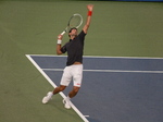 Nice serve motion from Novak Djokovic against Bernard Tomic, August 8, 2012 Rogers Cup.
