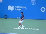 Novak Djokovic with a quick run on Centre Court, April 10, 2012 Rogers Cup.
