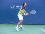 Radek Stepanek playing Tommy Haas of Germany, August 10, 2012 Rogers Cup. 