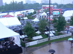 Rain over the Rexall Centre can't dampen the spirits of anybody here. Rogers Cup 2012.