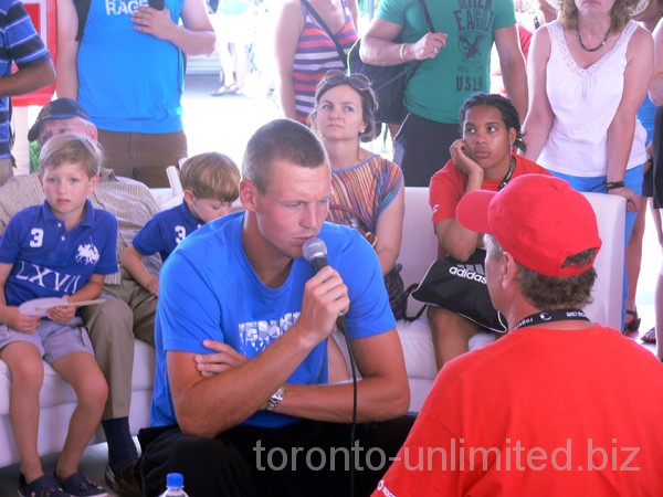 Tomas Berdych during the interview, August 7, 2012 Rogers Cup 2012.