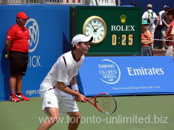 Erik Chvojka of Canada on Grandstand Court Rogers Cup 2012.