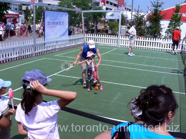 Kids tennis at Rogers Cup 2012 in Toronto.