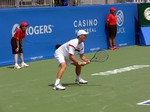 Mathew Ebden (GB) on Granstand Court in qualifying match Rogers Cup 2012.