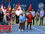 A Champion Serena Williams speech during closing ceremony August 11, 2013 Rogers Cup Toronto