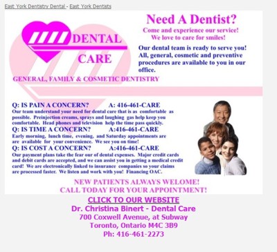 East York Dental Display