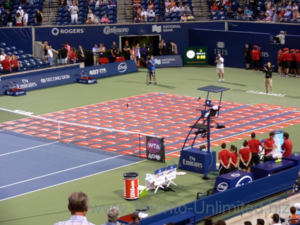 A game of chance to win $1,000,000 on the court sponsored by National Bank August 8, 2013 Rogers Cup Toronto