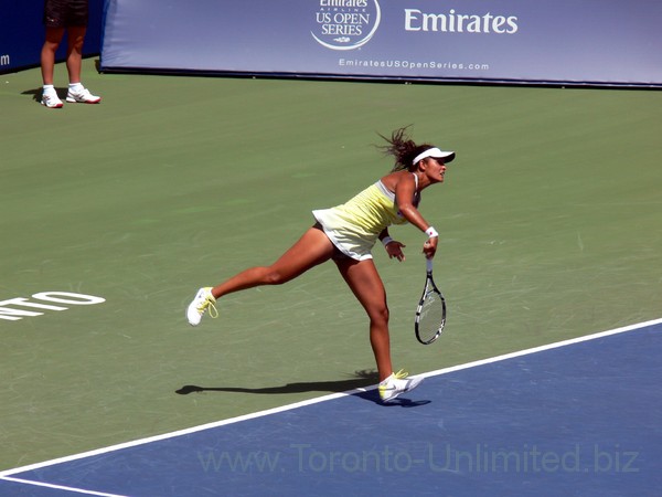 Heidi EL TABAHK (Canada) on Centre Court Rogers Cup 2013 Toronto