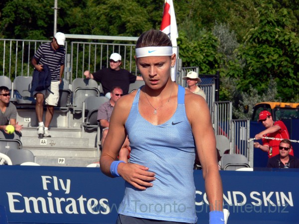 Lucie Safarova (CZE) on Grandstand August 5, 2013 Rogers Cup Toronto