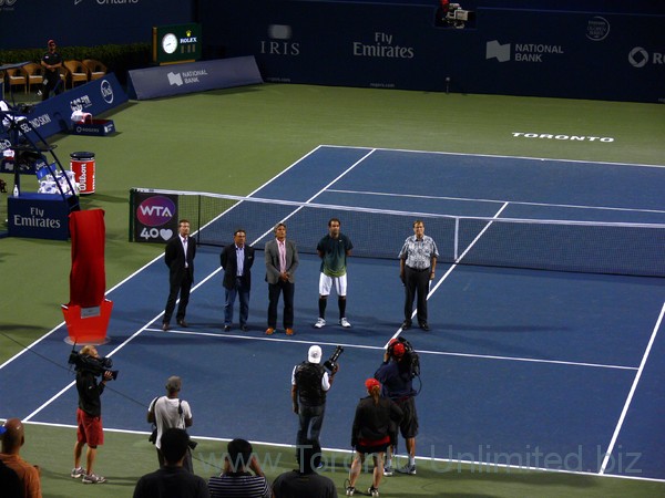 Pete Sampras being inducted into Canadian Tennis Hall of Fame August 10, 2013 Rogers Cup Toronto