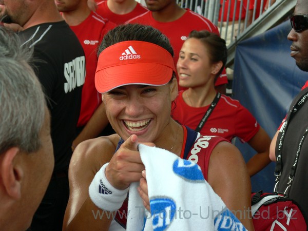 Happy and smiling Sorana Cirstea (ROU) Augsut 8, 2013