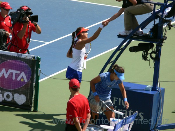 Sorana Williams won with Na LI (CHN) August 10, 2013 Rogers Cup Toronto