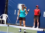 Alexandra Dulgheru (ROU) playing Galina Voskoboeva August 4, 2013 Rogers Cup Toronto