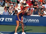 Ana Ivanovic on Grandstand playing Flavia Pennetta (ITA) August 7, 2013 Rogers Cup Toronto