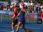 Smiling Ana Ivanovic (SRB) on Grandstand playing Flavia Pennetta (ITA) August 7, 2013 Rogers Cup Toronto