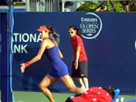 Ana Ivanovic on the run playing Flavia Pennetta (ITA) August 7, 2013 Rogers Cup Toronto