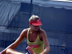 Daniela Hantuchova is relaxing on practice court August 8, 2013 Rogers Cup Toronto