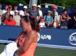 Jelena Jankovic on Grandstand playing Sharon Fichman (CDN) August 7, 2013 Rogers Cup Toronto