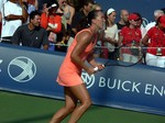 Jelena Jankovic on Grandstand playing Sharon Fichman (CDN) August 7, 2013 Rogers Cup Toronto