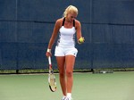 Kristina Mladenovic (FRA) in practice Rogers Cup 2013 Toronto
