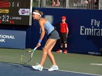 Lucie Safarova (CZE) on Grandstand playing Klara Zakopalova (CZE) August 5, 2013 Rogers Cup Toronto