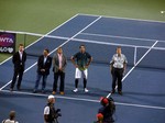 Pete Sampras (USA) being inducted into Canadian Tennis Hall of Fame August 10, 2013 Rogers Cup Toronto