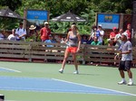 Petra Kvitova (CZE) on practice court August 4, 2013 Rogers Cup Toronto