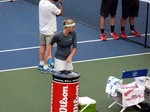 Petra Kvitova (CZE) on Centre Court during warm up August 8, 2013 Rogers Cup Toronto