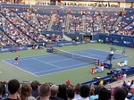 Rybarikova and Williams on Centre Court August 9, 2013 Rogers Cup Toronto