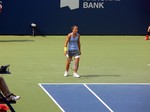 Sara Errani (ITA) on Centre Court August 7, 2013 Rogers Cup Toronto