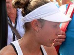 Sharon Fichman (Canada) after her match with Jelena Jankovic August 7, 2013 Rogers Cup Toronto
