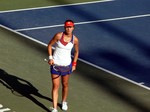 Sorana Cirstea (ROU) playing on Centre Court Petra Kvitova August 9, 2013 Rogers Cup Toronto