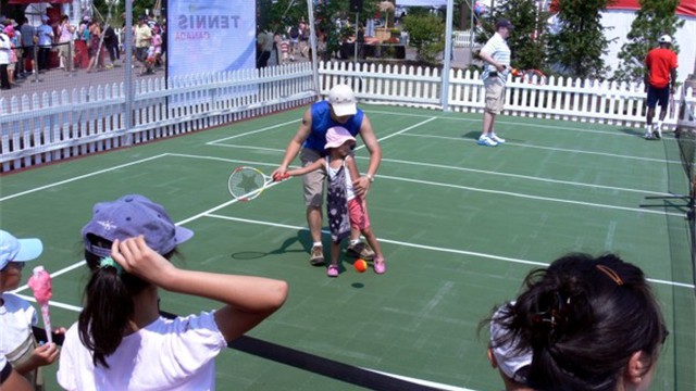 Kids tennis at Rogers Cup