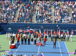 Singles Presentation an Official Party: Karl Hale, Allan Horn, Ghislain Parent, Mike Tevlin, Giulia Orlandi, Wanda Restivo 16 August 2015 Rogers Cup Toronto.