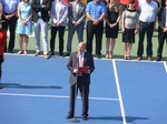 Ken Crosina a Master of Ceremonies for Rogers Cup 16 August 2015  Toronto.