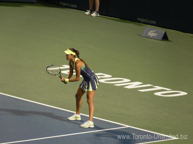 Ana Ivanovic (SRB) playing a Qualifier Polona Hercog (SLO) on Centre Court 13 August 2015 Rogers Cup Toronto