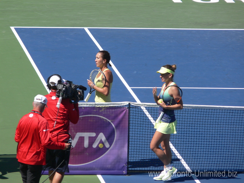 Simona Halep has just won over Jelena Jankovic (SRB) on Centre Court 12 August 2015 Rogers Cup Toronto